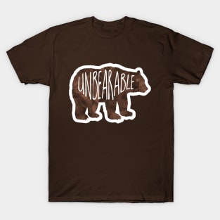 UnBEARable - funny saying, bear pun T-Shirt